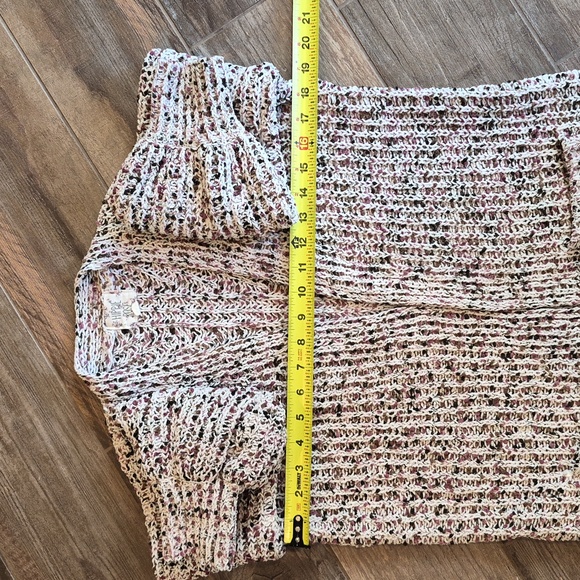 2 Hippie Rose Soft & Cozy Ivory, Mauve, & Brown Knit Cardigans, XS - Picture 6 of 16